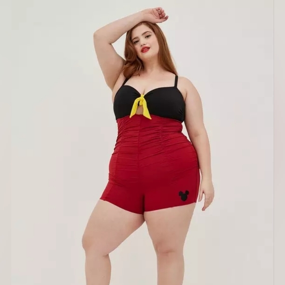 C5 NWT Torrid X Disney Mickey Mouse Bathing Suit Sz 4 D/DD - Picture 14 of 14